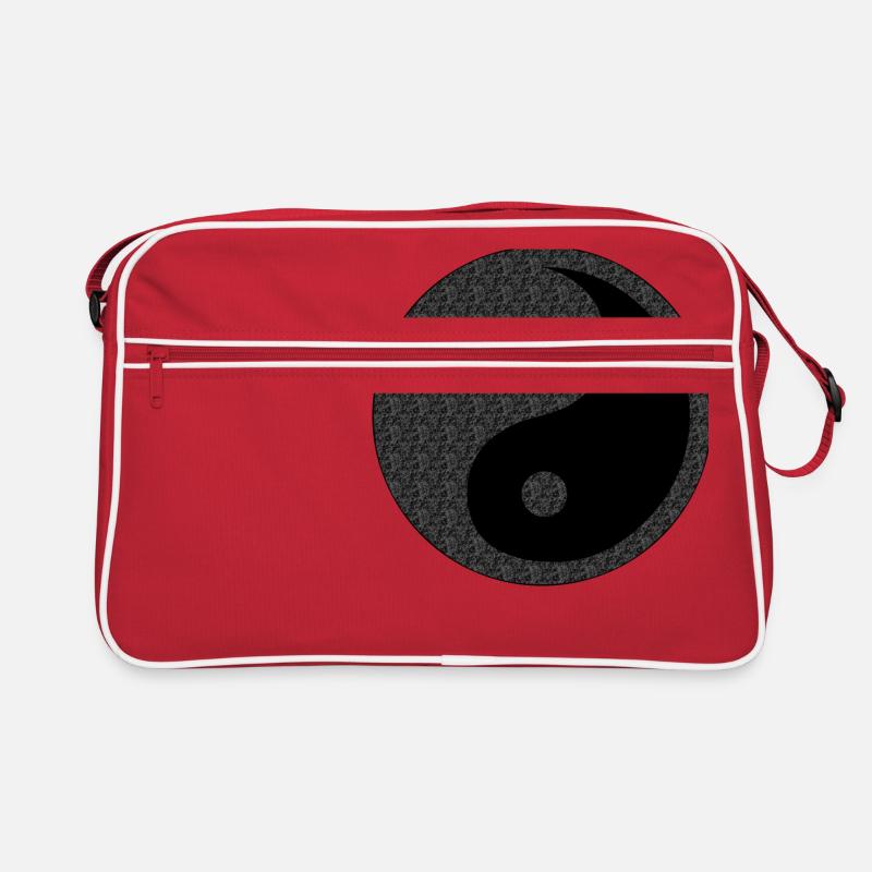 Jing-Jang - Retro Tasche - Rot/Weiß