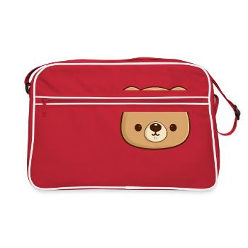 Cuddly Bear Magic - Retro Bag - red/white - Front