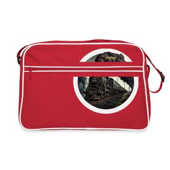 Train Life : Puissance à vapeur - Sac Retro - rouge/blanc - Devant