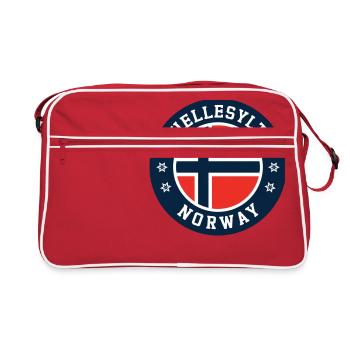 Hellesylt Drapeau de la Norvège - Sac Retro - rouge/blanc - Devant