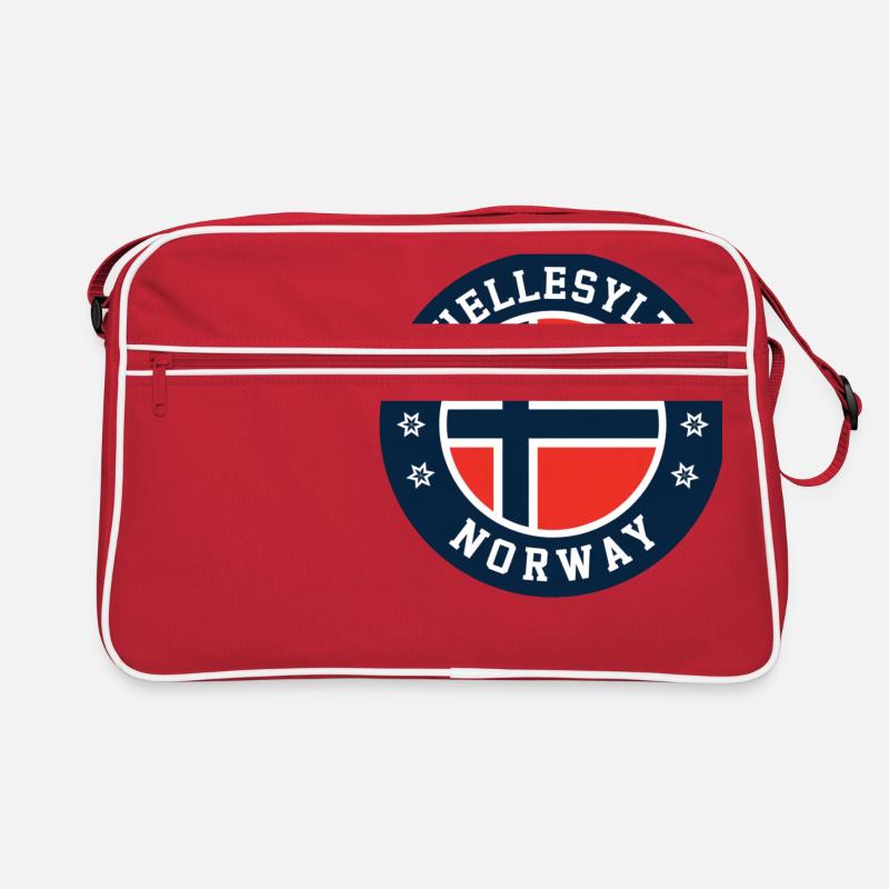 Hellesylt Drapeau de la Norvège Sac Retro