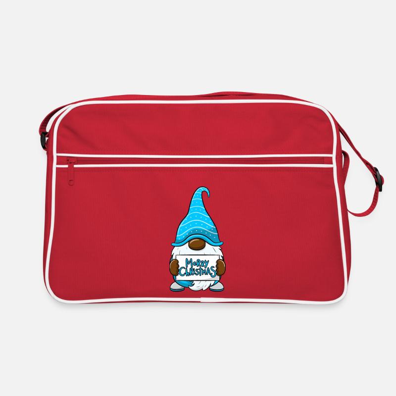 Schwarzer Wichtel Retro Tasche