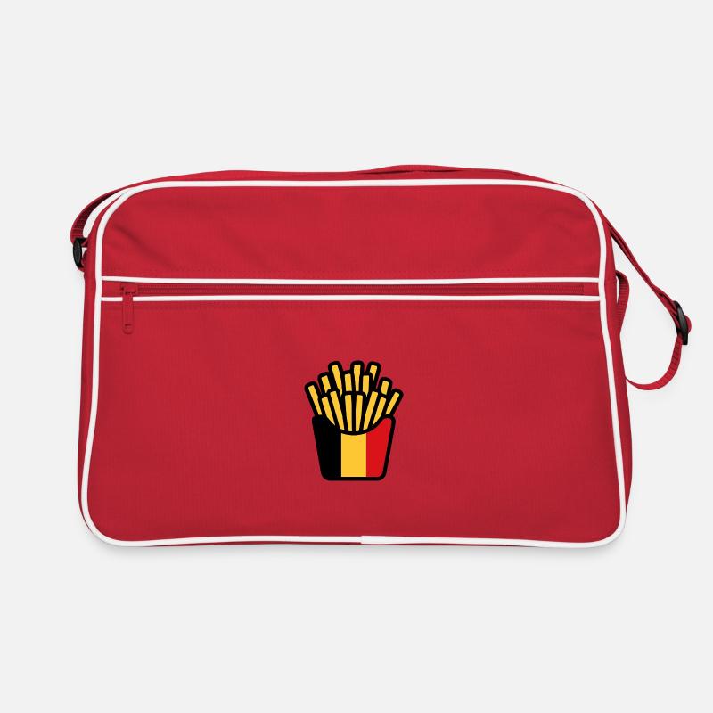 Pop-Art-Flaggenpommes Retro Tasche