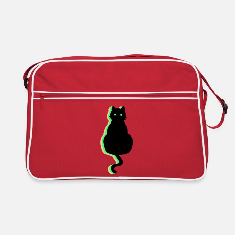 Neon Katze Retro Tasche