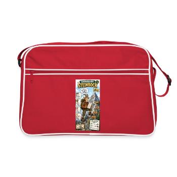 Steinbock - Gipfelziele in kleinen Etappen planen - Retro Tasche - Rot/Weiß - Vorne