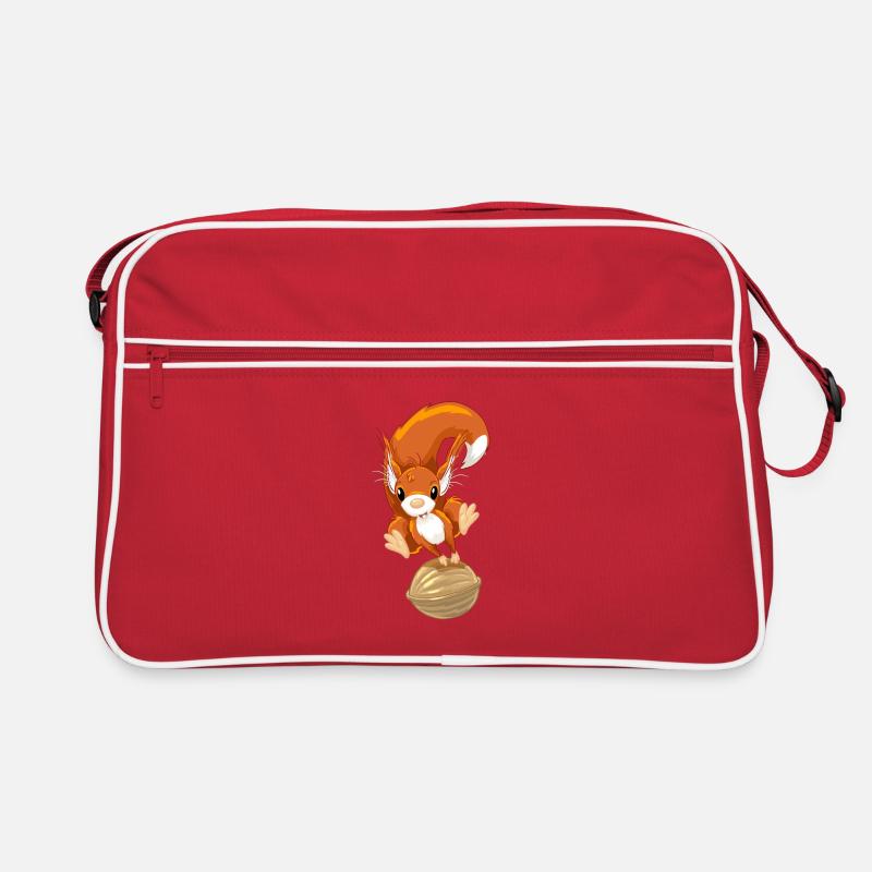 Eichhörnchen 3 Retro Tasche
