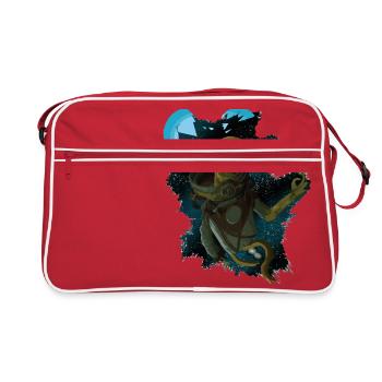 Alien Dead in Space - Retro Bag - red/white - Front