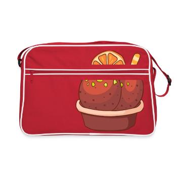 Ice cream ice cream ice cream ice cream ball ice cream sundae - Retro Bag - red/white - Front