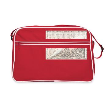1855 graphique des montagnes des mondes et des - Sac Retro - rouge/blanc - Devant