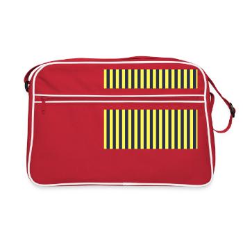 Stripes Navy jaune - Sac Retro - rouge/blanc - Devant