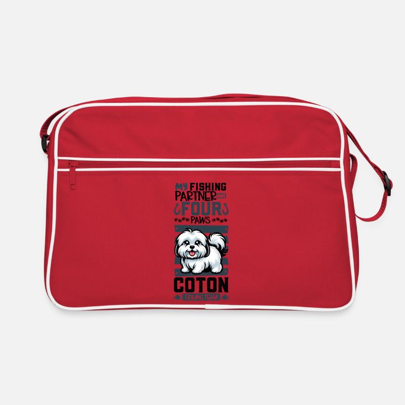 Pêche et Coton de Tuléar Sac Retro