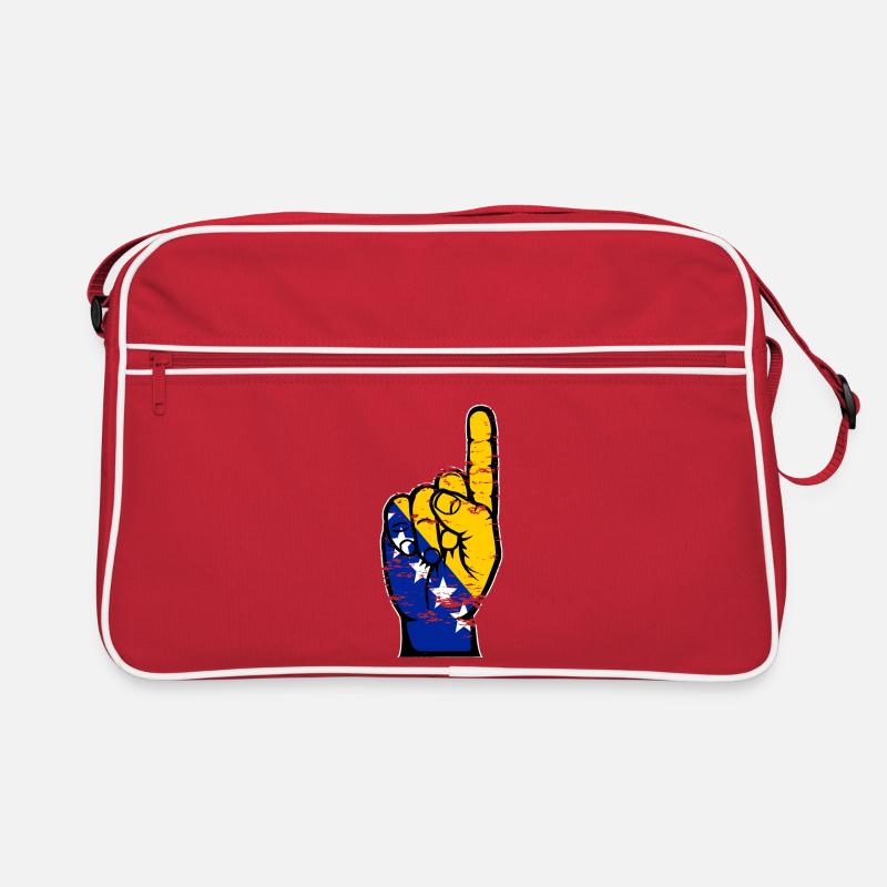 Drapeau de Bosnie numéro 1 utilisé Sac Retro