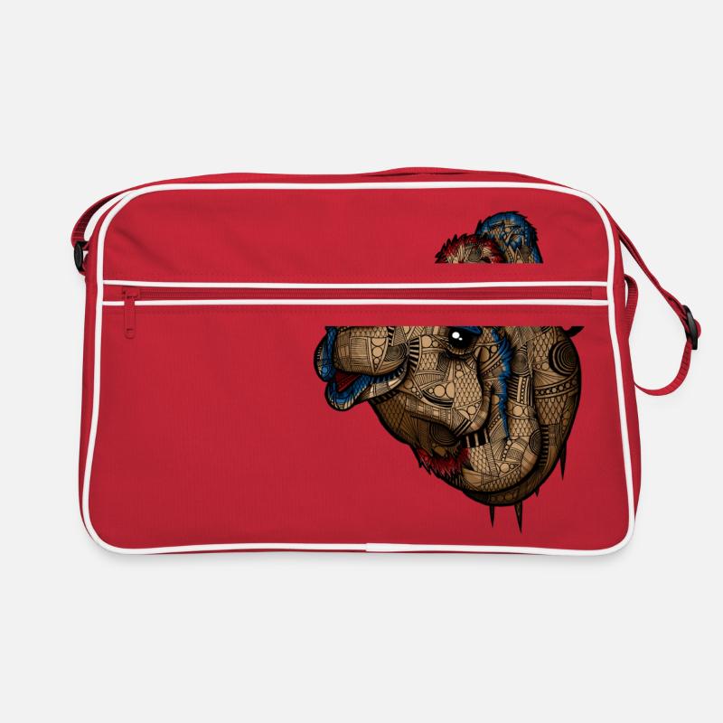 Kamel - Sac Retro - rouge/blanc