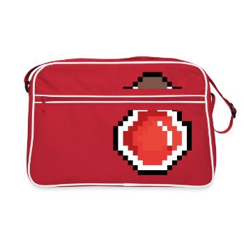 Drank red pixels - Retro Bag - red/white - Front