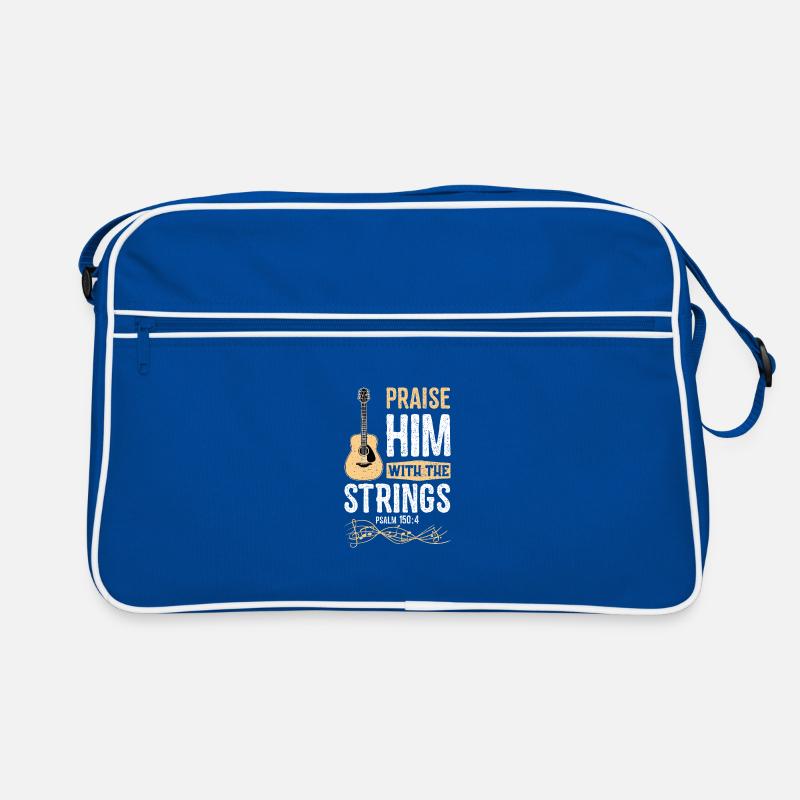 Praise Him With The Strings Psalm 150: 4 - Guitar Retro Bag