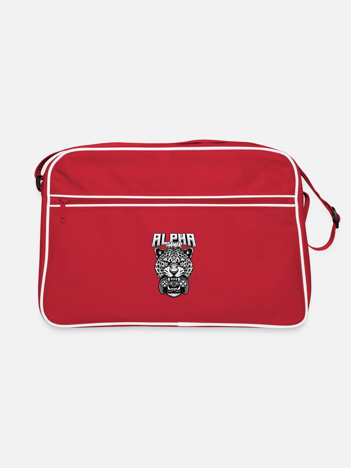 Alpha Gamer Jaguar - Retro Bag - red/white - Front