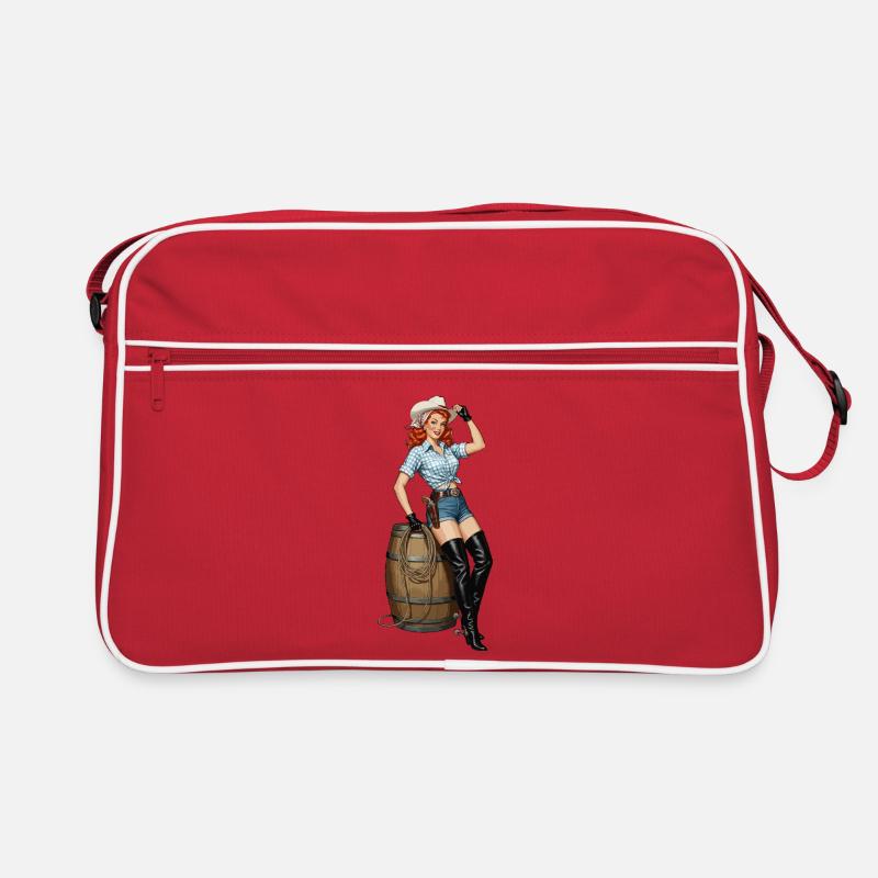 Look rétro de cowboy pin-up Sac Retro