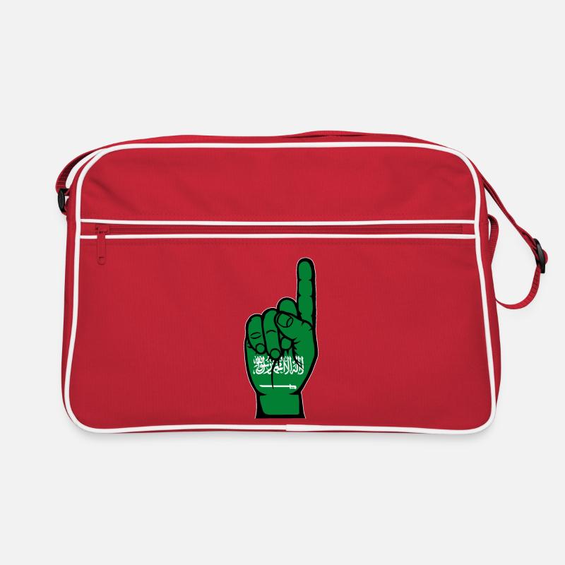 Saudi Arabia Flag Number 1 Retro Bag