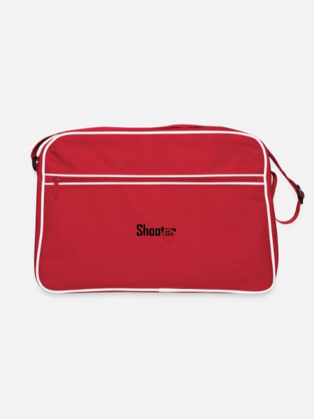 Shooter - Retro Tasche - Rot/Weiß - Vorne