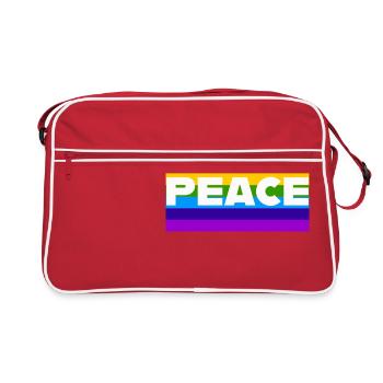 -Peace- - Sac Retro - rouge/blanc - Devant