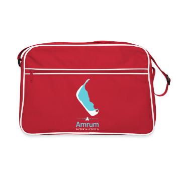 Amrum | Carte du design - Sac Retro - rouge/blanc - Devant