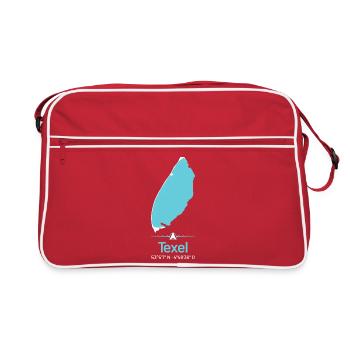 Texel | Carte de conception - Sac Retro - rouge/blanc - Devant