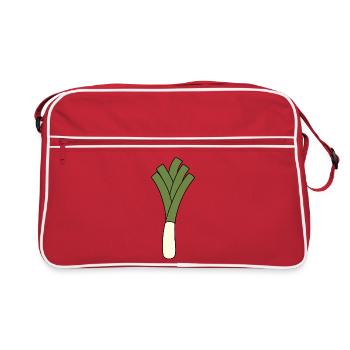 Poireau - Sac Retro - rouge/blanc - Devant