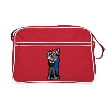 Delmenhorst ist schöner ohne Hass und Hetze 2 - Retro Tasche - Rot/Weiß - Vorne