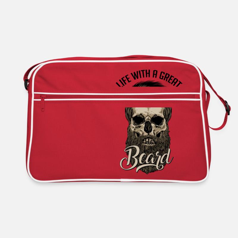 Große Beard Retro Tasche
