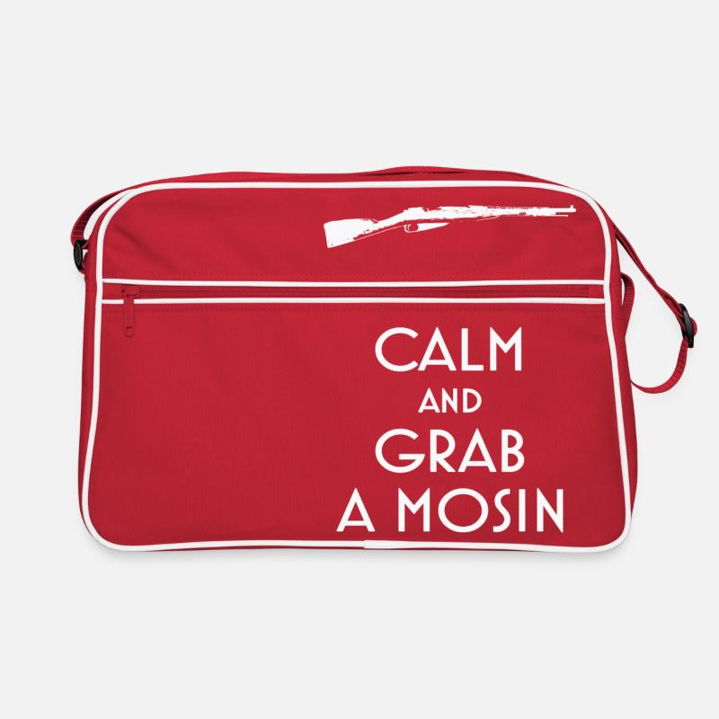 Keep Calm and Grab a T-Shirt Mosin Preppers Sac Retro
