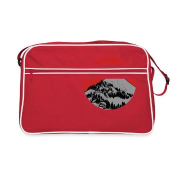 Red Dawn Fuji - Retro Tasche - Rot/Weiß - Vorne