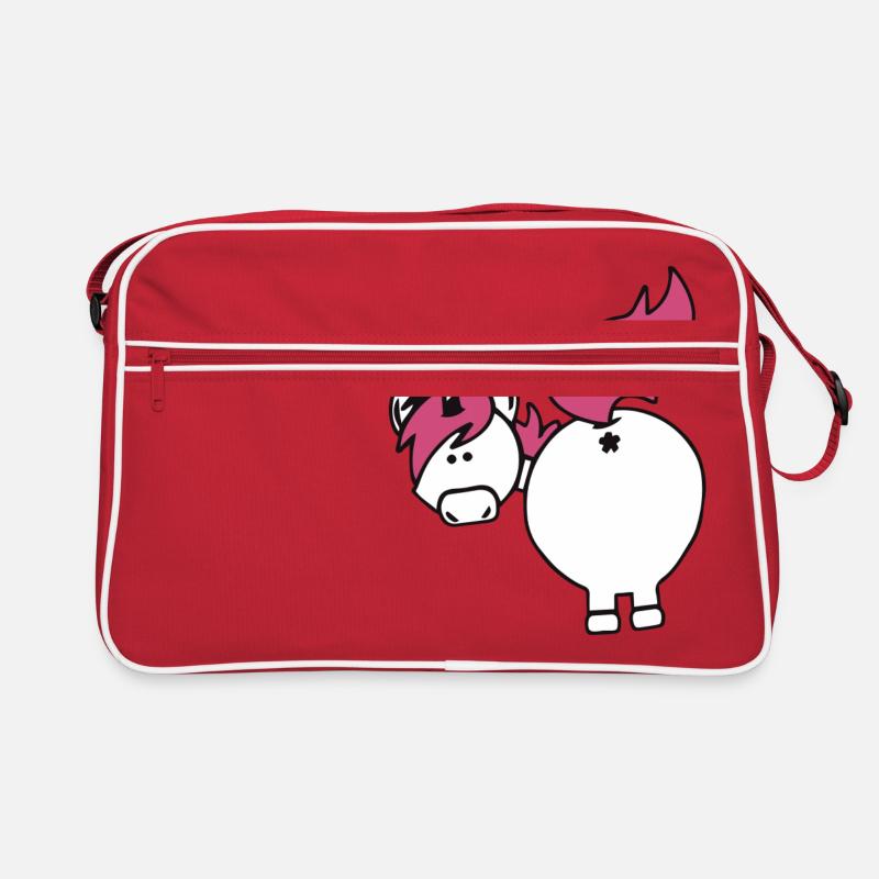 einhorn hintern Retro Tasche