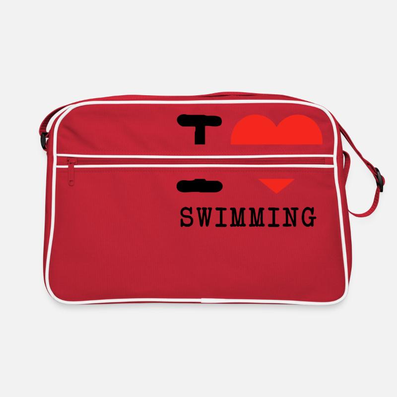 J'aime nager Sac Retro