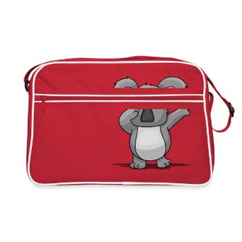 Koala - Retro Tasche - Rot/Weiß - Vorne