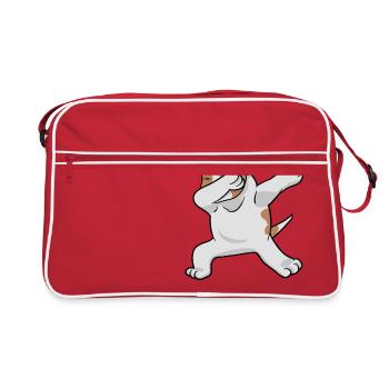 Jack Russell - Jack Russel Terrier - Retro Tasche - Rot/Weiß - Vorne