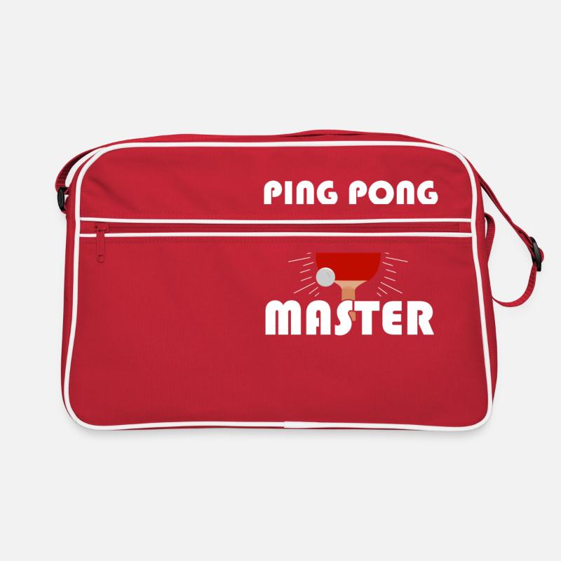 Table Tennis Master Ping Pong Gift Retro Bag