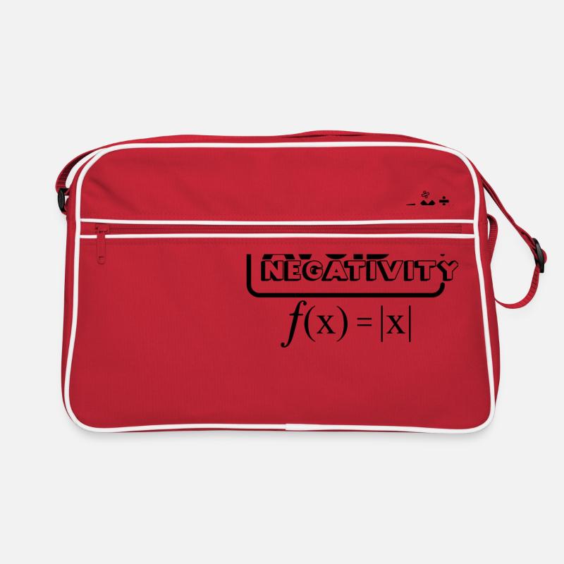 Avoid Negativity - schwarz Retro Tasche