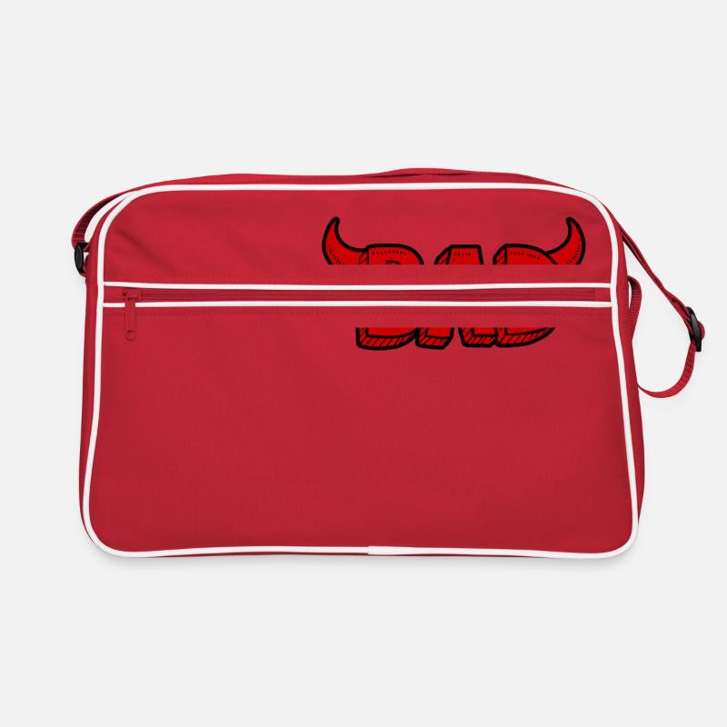 Bad or evil - Retro Bag - red/white