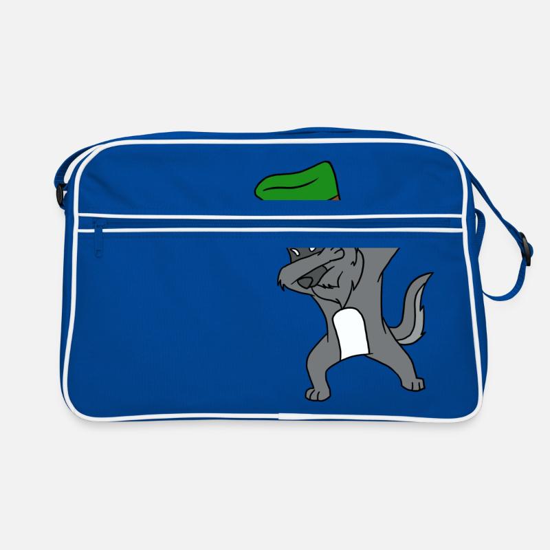 Dabbing St Patrick's Day Wolf Leprechaun Top Hat Retro Bag