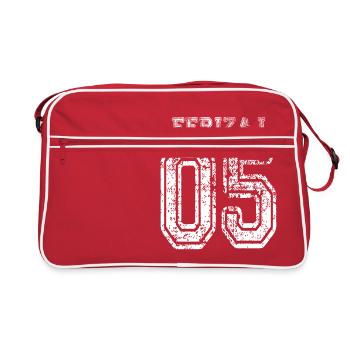 Albanais du Kosovo Conception Ferizaj 05 cadeau - Sac Retro - rouge/blanc - Devant