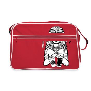 Cleopatra CEO - Retro Bag - red/white - Front