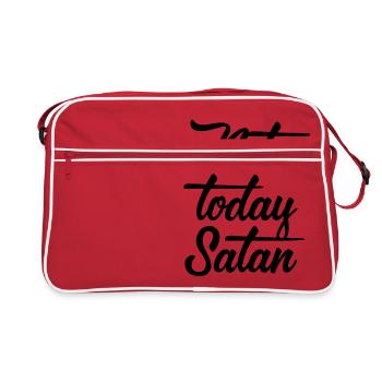 Not today Satan - Not Today Devil - Retro Bag - red/white - Front
