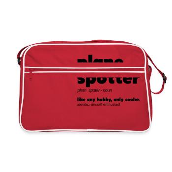 Spotting Spotting Définition Airplane Photo Spotter - Sac Retro - rouge/blanc - Devant