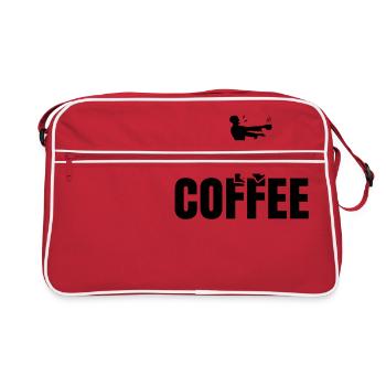 Doit avoir du café, zombie, cadeau, café - Sac Retro - rouge/blanc - Devant