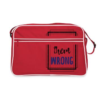 Impressionnant leur prouver T-shirt mauvais - Sac Retro - rouge/blanc - Devant