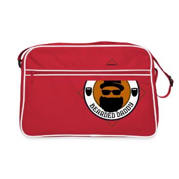 Proud bearded dad - Retro Bag - red/white - Front