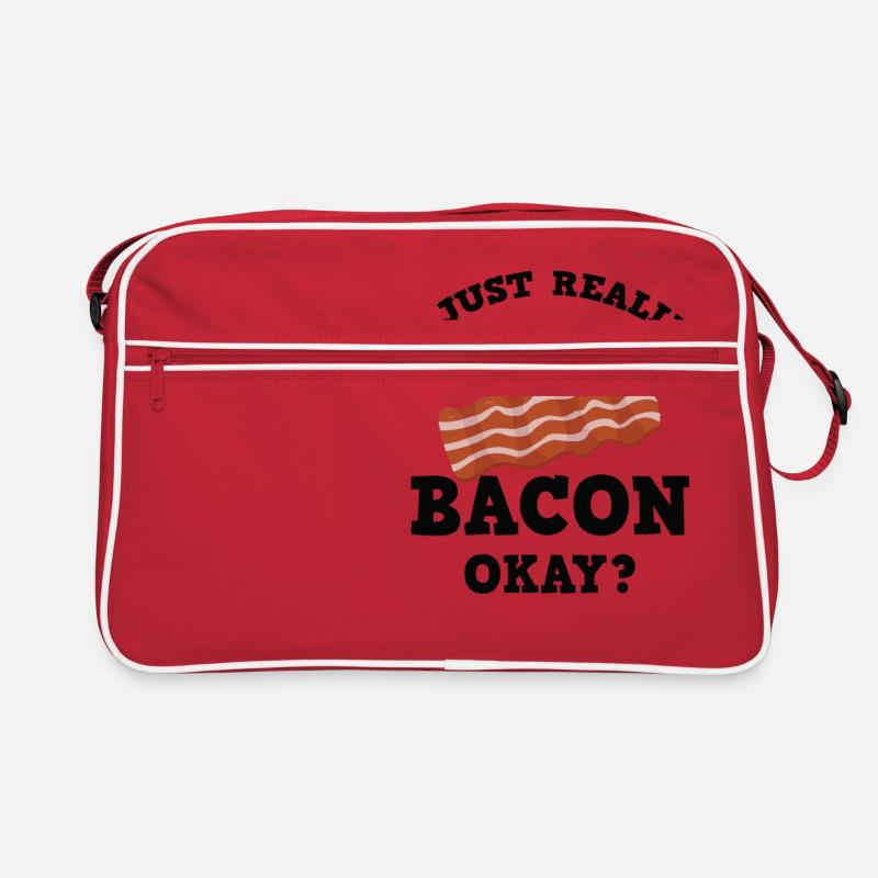Lustig, ich mag Bacon einfach gut? T-Shirt Retro Tasche