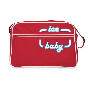 Ice Cream Baby - Summer Shirt - Retro Tasche - Rot/Weiß - Vorne