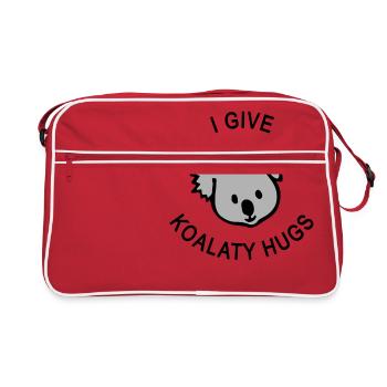Je donne des koalas calins Koala - Sac Retro - rouge/blanc - Devant
