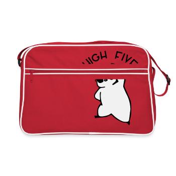 High Five - Pingouin - Sac Retro - rouge/blanc - Devant